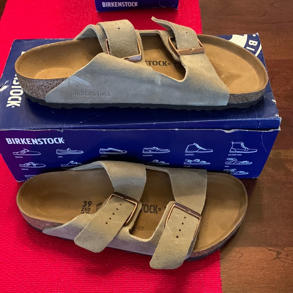 Birkenstock’s Arizona BS Taupe